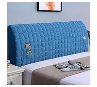 NIUSABOU il coperchio del letto, Copri testiera con tasche portaoggetti, adatto for spessori da 5 a 35 cm, multicolore, diverse misure(Blue,120CM)