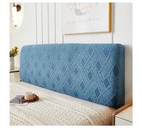 NIUSABOU il coperchio del letto, Copri testiera in rattan, copri testiera letto, elastico, trapuntato, antipolvere, diverse misure, grigio e blu.(200cm)