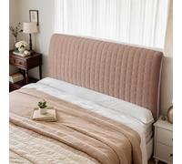NIUSABOU il coperchio del letto, Copri testiera in velluto lavabile imbottito elastico antipolvere varie misure colore D(D,210cm)