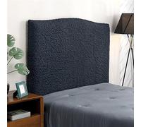 NIUSABOU il coperchio del letto, Copri testiera letto elasticizzato lavabile, multicolore, diverse misure(Dark Gray,Queen/180cm/71in)