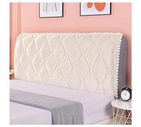 NIUSABOU il coperchio del letto, Copri testiera letto in flanella multicolore 120-220 cm(Beige,180CM)