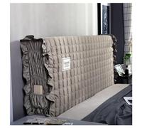 NIUSABOU il coperchio del letto, Copri testiera trapuntato elastico con tasca in velluto latte multicolore 120-220 cm(Grey,190CM)