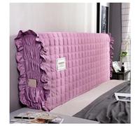 NIUSABOU il coperchio del letto, Copri testiera trapuntato elastico con tasca in velluto latte multicolore 120-220 cm(Purple,150CM)