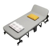 NIUSABOU Letti da Campeggio Portatili, Lettino da Campeggio Pieghevole Multicolore Multi Dimensioni 6 Posizioni Regolabile, carico di 200 kg con Ruote(Grey,80x190cm)