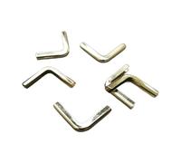 NIUSABOU Libri di Metallo, Protezioni for Angoli in Metallo for Libri, 16x3 mm, Multicolore, Confezione da 100/200 Pezzi, for Libri, Album e quaderni(200pcs)