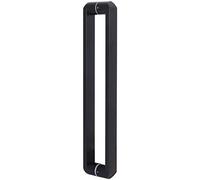 NIUSABOU Maniglia per porta a battente, Maniglia push pull for porta del fienile in legno nera opaca di varie dimensioni(94 Cm/37 in)