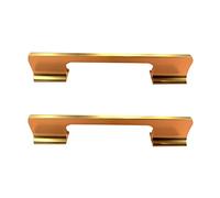 NIUSABOU Maniglie a arco per porte, Maniglie for mobili Zincy Euro Style Bow 2 pezzi Multicolori Misure multiple for Cucina Bagno(D,Hole Distance 128Mm)