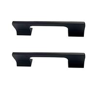 NIUSABOU Maniglie a arco per porte, Maniglie for mobili Zincy Euro Style Bow 2 pezzi Multicolori Misure multiple for Cucina Bagno(Black,Hole Distance 160Mm)