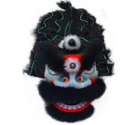 NIUSABOU Mascotte della danza del leone cinese, Costume da ballo cinese del leone e drago 6 pollici multicolore for gli sport all'aria aperta(Black)