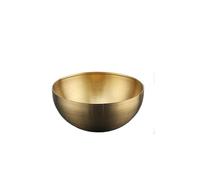 NIUSABOU Mescolare la ciotola, Ciotola for mescolare da cucina in acciaio inossidabile multicolore(15cm Gold)