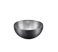 NIUSABOU Mescolare la ciotola, Ciotola for mescolare da cucina in acciaio inossidabile multicolore(20cm Silver)
