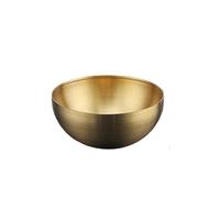 NIUSABOU Mescolare la ciotola, Ciotola for mescolare da cucina in acciaio inossidabile multicolore(20cm Gold)