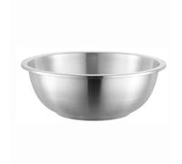 NIUSABOU Mescolare la ciotola, Set di ciotole for mescolare in acciaio inossidabile argento 18-32 cm confezione da 8(Bowl Without Lid,22cm)