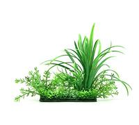 NIUSABOU Pianta Artificiale per Acquario, Piante Artificiali for Acquario, Confezione da 2, 16x6x20 cm, Decorazione for Acquario, Paesaggio, Vasca for Animali Domestici, Giardino roccioso(Style B)
