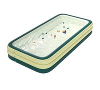 NIUSABOU Piscina pieghevole, Outdoor Inflatable Swimming Pool Family Foldable With Pump And Accessories Multiple Sizes(B,2.1m/7ft)