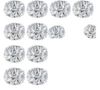 NIUSABOU Pompon da Cheerleading, Pompon da Cheerleader Multicolore 6 o 12 Pezzi con Manico Puntelli Danza Sportiva(Silver,12PCS)