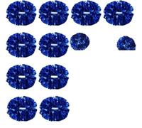 NIUSABOU Pompon da Cheerleading, Pompon da Cheerleader Multicolore 6 o 12 Pezzi con Manico Puntelli Danza Sportiva(Blue,6PCS)