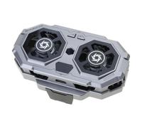 NIUSABOU raffreddamento del telefono a basso rumore, Supporto for telefono con doppio semiconduttore, clip posteriore regolabile a 3 velocità, argento nero, 92x61 mm