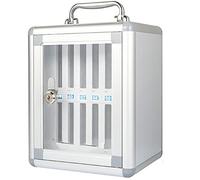 NIUSABOU scatola del cellulare, Armadietto portacellulare da parete con maniglia, 12/24/36/48/60 slot for ufficio e scuola(12slots)