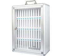 NIUSABOU scatola del cellulare, Mobiletto portacellulare con serratura, argento, diverse misure(48 bits)