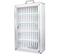 NIUSABOU scatola del cellulare, Mobiletto portacellulare con serratura, argento, diverse misure(60 bits)