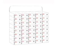 NIUSABOU scatola del cellulare, Scatola di sicurezza for cellulare in acrilico trasparente da parete e da tavolo con chiave, 3-80 slot(40)