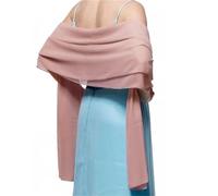 NIUSABOU Scialli con nappe da matrimonio, Scialli e stole da sposa Sciarpa a mantella in chiffon multicolore(Brown)