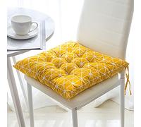 NIUSABOU sedie da pranzo, Cuscini for sedie da pranzo, cuscini for seduta, cuscini for pavimento, in cotone, lino, cotone PP, quadrati con lacci, multicolore, diverse misure(E,40x40cm(16x16inch))