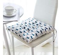 NIUSABOU sedie da pranzo, Cuscini for sedie da pranzo, cuscini for seduta, cuscini for pavimento, in cotone, lino, cotone PP, quadrati con lacci, multicolore, diverse misure(H,50x50cm(20x20inch))