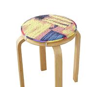 NIUSABOU sedie da pranzo, Cuscino for sedia con spugna da 2,5 cm multicolore, diverse misure(D,Diameter:34cm(13inch))