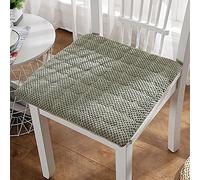 NIUSABOU sedie da pranzo, Cuscino for sedia in velluto a coste con lacci multicolore, diverse misure(Green-b,40x40cm(16x16inch))
