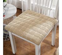 NIUSABOU sedie da pranzo, Cuscino for sedia in velluto a coste con lacci multicolore, diverse misure(Khaki-b,40x40cm(16x16inch))