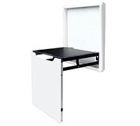 NIUSABOU Sgabello da parete, Sgabello pieghevole a parete for doccia e cambio scarpe Multicolor(White)