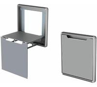 NIUSABOU Sgabello da parete, Sgabello pieghevole da parete in lega di alluminio for cambio scarpe e sedile for doccia multicolore(Grey)