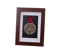 NIUSABOU Teca per medaglie e foto, Cornice for medaglie e foto in legno massello, cornice multicolore, dimensioni multiple(A,16 inches (12 medals))