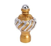 NIUSABOU Terminali Decorativi per bastoni per Tende, Testa for Asta for Tende 2 Pezzi in plastica Multicolore for Diametro da,5-2,8 cm(Gold)