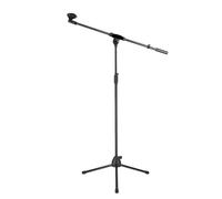NIUSABOU Un microfono universale, Supporto for microfono nero con staffe, treppiede verticale, pavimento, palcoscenico, studio di registrazione