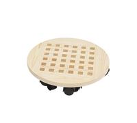 NIUSABOU zware plantenpotten Met wielen, Carrello portavasi in Legno con Ruote bloccabili e Rimovibili for Uso Interno ed Esterno, Diverse Misure, Beige e Marrone(Beige,40cm)
