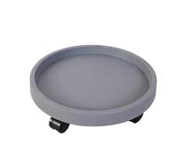 NIUSABOU zware plantenpotten Met wielen, Carrello portavasi in plastica con Ruote bloccabili for vasi da Fiori, for Interni ed Esterni, Multicolore, 19-36 cm(Grey,19cm)