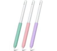 NIUTRENDZ Confezione da 3 Impugnatura in Silicone per Apple Pencil 2a Generazione, Apple Pencil USB-C & Apple Pencil PRO Design Ergonomico Custodia Protettiva Custodia (Verde Menta + Rosa + Viola)