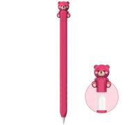 NIUTRENDZ Custodia protettiva in silicone per Apple Pencil di seconda generazione, con grazioso motivo mucca, accessori per la pelle (marrone, Apple Pencil 2a generazione)