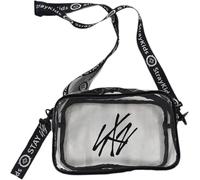 NIUVOO Stray Kids Lightstick Storage Bag PVC Trasparente Crossbody Bag Casual Daily Travel One Shoulder Bag Regali