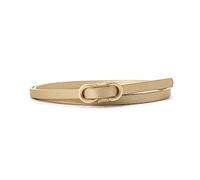 NIUXICH Cintura in pelle per donna Camicia elegante Cintura decorativa Accessori per abbigliamento Cintura sottile, Oro