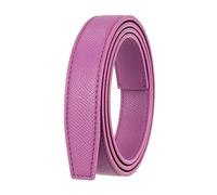 NIUXICH Cinture da donna con fibbia automatica Cintura senza fibbia Cintura in pelle sottile Cintura per jeans Larghezza 2,4cm, Viola, 105cm