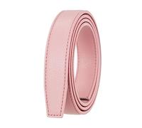 NIUXICH Cinture da donna con fibbia automatica Cintura senza fibbia Cintura in pelle sottile Cintura per jeans Larghezza 2,4cm, Rosa, 105cm