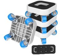 NIUXX Sollevatore Mobili, Set per Spostare Mobili Pesanti con Ruote Girevoli a 360°, Sposta con Facilità, Adatto per Vari Tipi di Mobili (1.2 pollice)