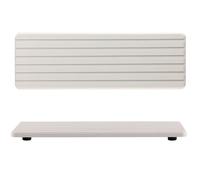 NiuYichee 2 vassoi da bagno da 30,5 cm con scanalature, organizer per lavello ad asciugatura istantanea, sottobicchiere in diatomite, vassoio per sapone da cucina, pietra assorbente utilizzata per