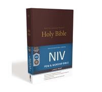 NIV, Church Bible (Pew Bible), Large Print, Hardcover, Burgun (Copertina rigida)