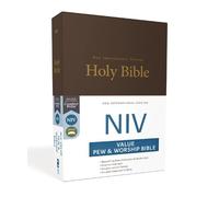 NIV, Value Pew and Worship Bible, Hardcover, Brown (Copertina rigida)