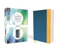 NIV, Giant Print Compact Bible for Boys, Leathersoft, Blu (Rilegato in ecopelle)